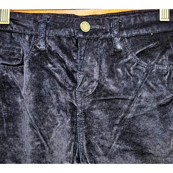 Blanknyc Woman's Navy Velvet Skinny Pants Size 26 With Button Closure &‎ Pockets - Picture 3 of 10